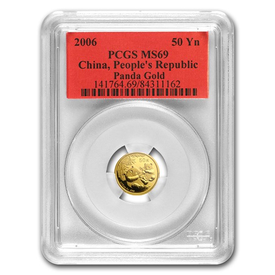 2006 China 1/10 oz Gold Panda MS-69 PCGS 2006 China 1/10 oz Gold Panda MS-69 PCGS