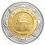 2006 China 1/2 oz Gold Bimetallic Panda Lunar Dog Proof
