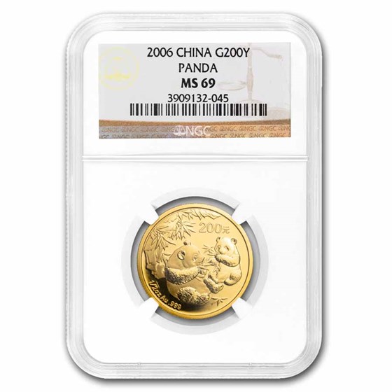 2006 China 1/2 oz Gold Panda MS-69 NGC 2006 China 1/2 oz Gold Panda MS-69 NGC