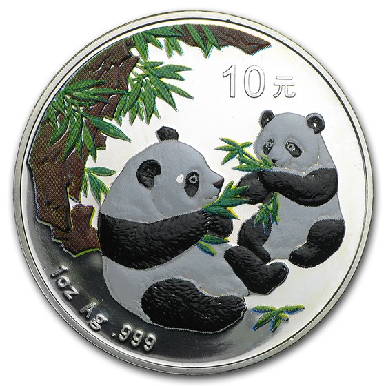 2006 China 1 oz Silver Panda (Colorized, Light Abrasions) 2006 China 1 oz Silver Panda (Colorized, Light Abrasions)