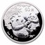 2006 China 5 oz Silver Panda Proof (w/Box & COA)
