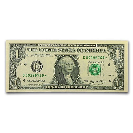 2006* (D-Cleveland) $1.00 FRN CU (Fr#1933-D*) Star Note! 2006* (D-Cleveland) $1.00 FRN CU (Fr#1933-D*) Star Note!