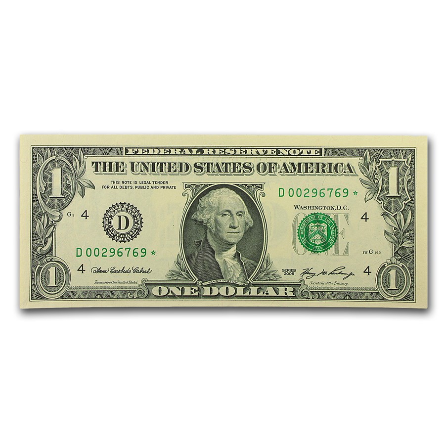 2006* (D-Cleveland) $1.00 FRN CU (Fr#1933-D*) Star Note!