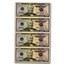 2006 (D-Cleveland) $50 FRN CU (Fr#2130-D) 4 Note Uncut Sheet