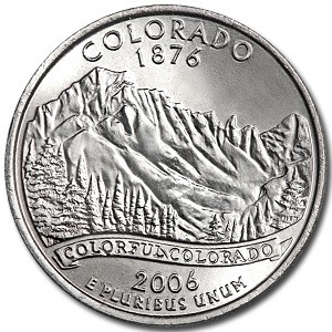 2006-D Colorado State Quarter BU 2006-D Colorado State Quarter BU