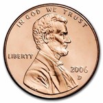 2006-D Lincoln Cent 50-Coin Roll BU