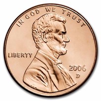 2006-D Lincoln Cent BU (Red)
