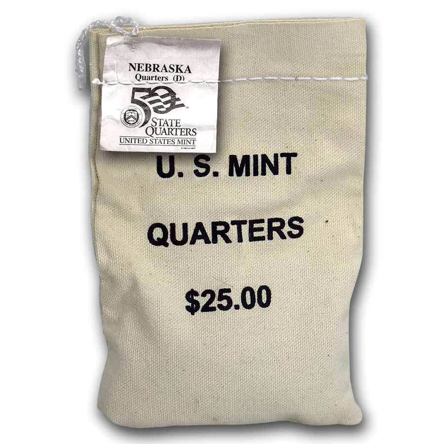 2006-D Nebraska State Quarter $25 Sealed Mint Bag BU