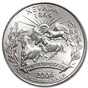 Uncirculated. Nevada Statehood Details about   US 1864 2006-D NV Quarter 