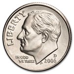 2006-D Roosevelt Dime 50-Coin Roll BU
