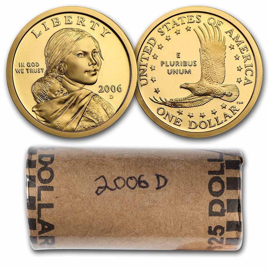 2006-D Sacagawea Dollar (25-Coin Mint Roll)