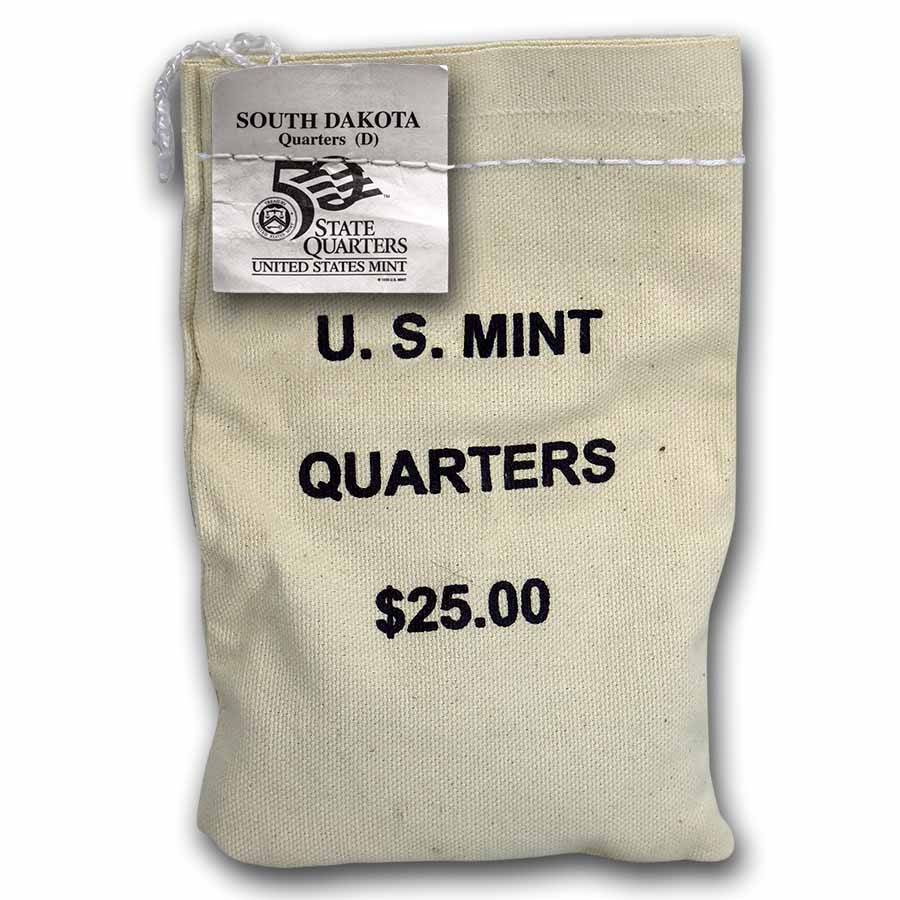 2006-D South Dakota State Quarter $25 Sealed Mint Bag BU