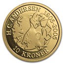 2006 Denmark Gold 10 Kroner Snow Queen BU