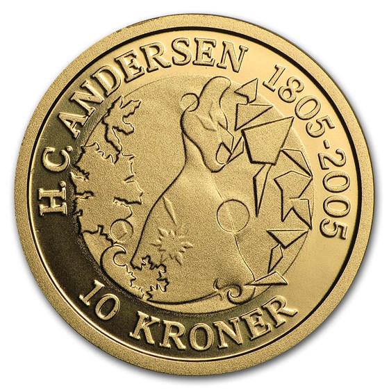 2006 Denmark Gold 10 Kroner Snow Queen BU 2006 Denmark Gold 10 Kroner Snow Queen BU