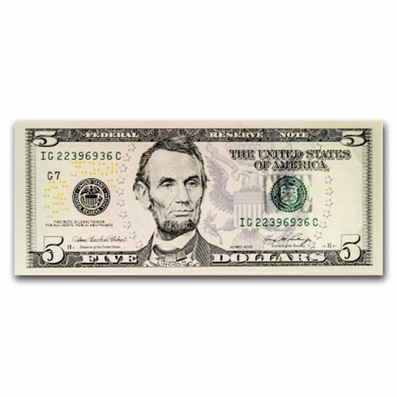 2006 (G-Chicago) $5 FRN CCU (Fr#TBD) 2006 (G-Chicago) $5 FRN CCU (Fr#TBD)