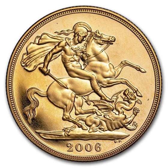 2006 Great Britain Gold £2 Double Sovereign Elizabeth II Proof 2006 Great Britain Gold £2 Double Sovereign Elizabeth II Proof