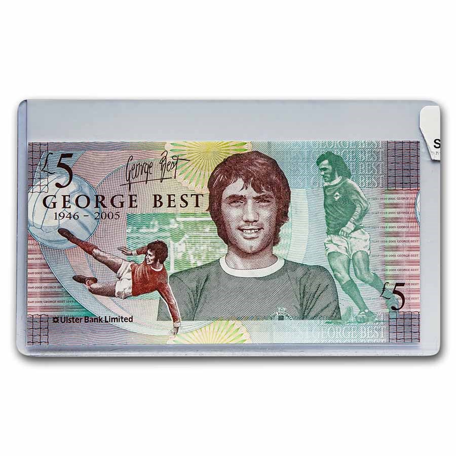 2006 Ireland 5 Pounds Banknote: George Best Unc