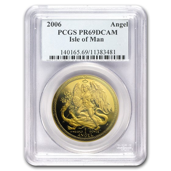 2006 Isle of Man 1 oz Proof Gold Angel PR-69 PCGS 2006 Isle of Man 1 oz Proof Gold Angel PR-69 PCGS