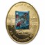 2006 Israel Gold Medal Chagall Violiniste Bleu MS-66 NGC