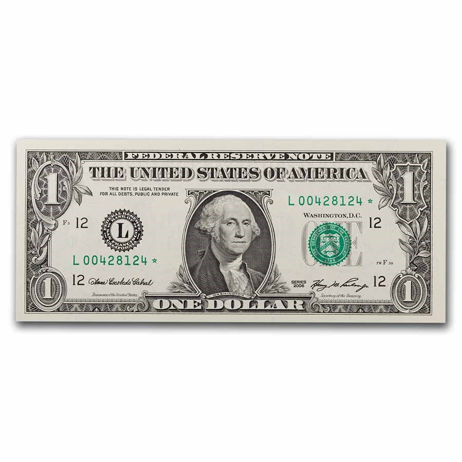 2006* (L-San Francisco) $1.00 FRN CU (Fr#1933-L*) Star Note!