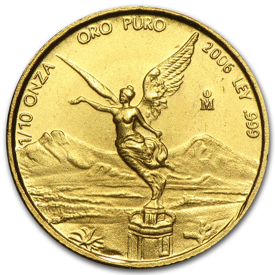 2006 Mexico 1/10 oz Gold Libertad BU