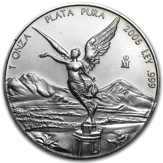 2006 Mexico 1 oz Silver Libertad (Abrasions) 2006 Mexico 1 oz Silver Libertad (Abrasions)