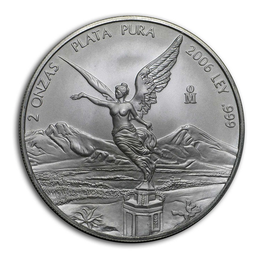 2006 Mexico 2 oz Silver Libertad BU