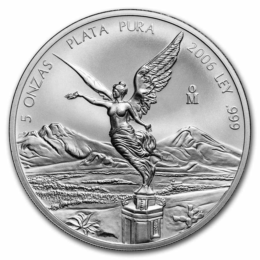 Buy 2006 Mexico 5 oz Silver Libertad BU APMEX