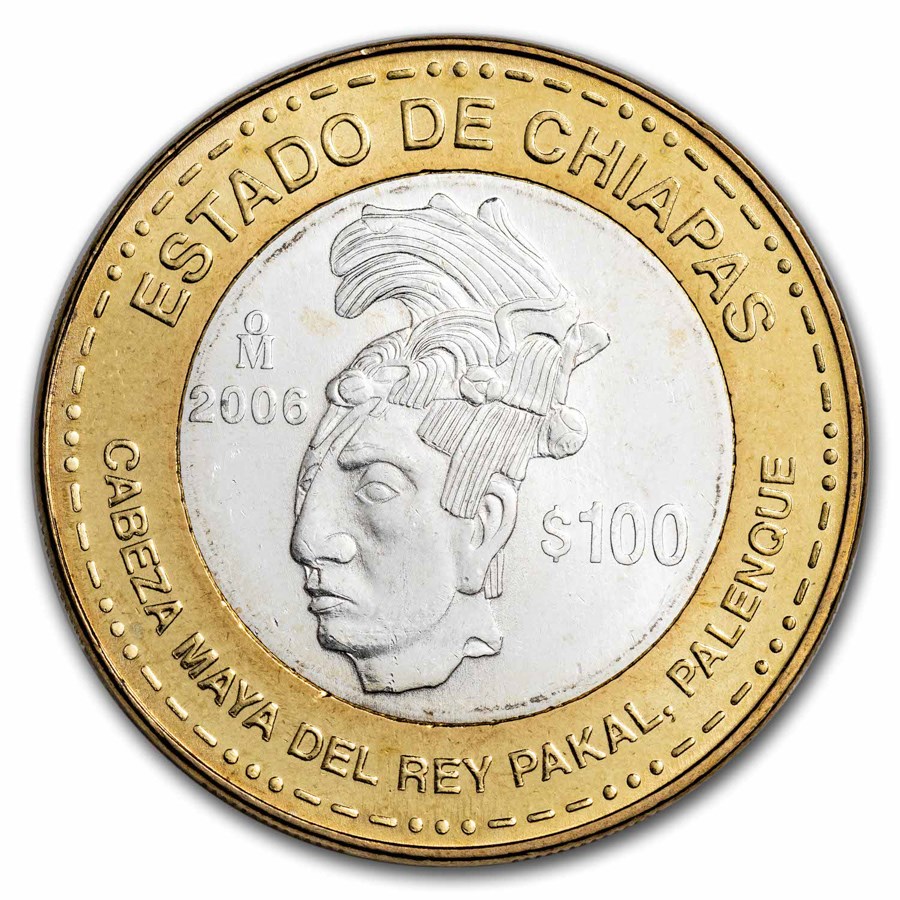Buy 2006 Mexico Bimetallic 100 Pesos Chiapas BU (2nd Edition) | APMEX