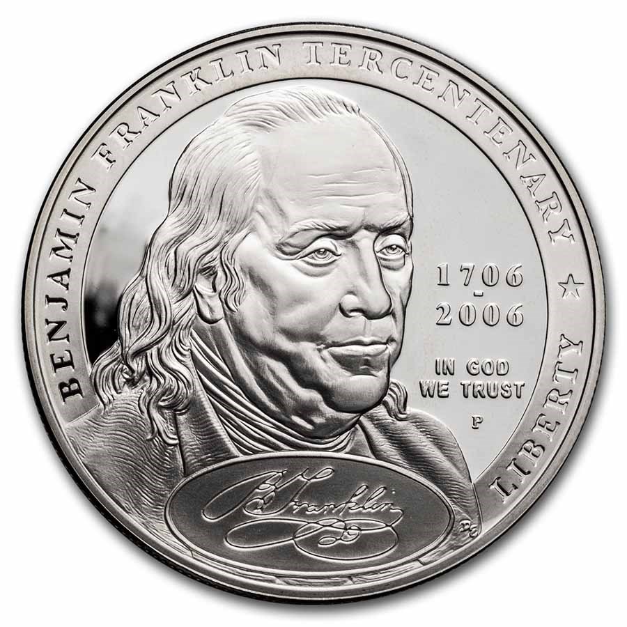 2006-P Ben Franklin Founding Father $1 Silver Commem PF (Capsule)