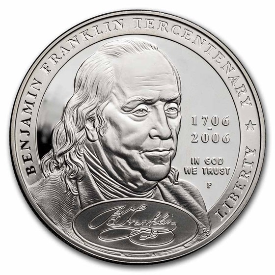 2006-P Ben Franklin Founding Father $1 Silver Commem PF (Capsule) 2006-P Ben Franklin Founding Father $1 Silver Commem PF (Capsule)