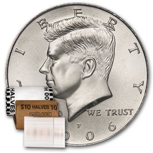 2006-P Kennedy Half Dollar 20-Coin Roll BU 2006-P Kennedy Half Dollar 20-Coin Roll BU