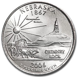 2006-P Nebraska State Quarter BU 2006-P Nebraska State Quarter BU