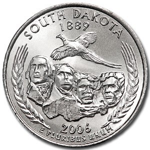 2006-P South Dakota State Quarter BU
