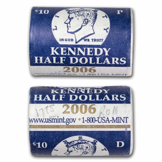 2006-P&D Kennedy Half Dollar 20-Coin 2 Rolls Set (Mint Wrapped) 2006-P&D Kennedy Half Dollar 20-Coin 2 Rolls Set (Mint Wrapped)