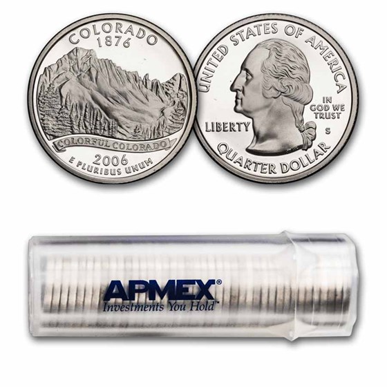2006-S Colorado State Quarter Gem Proof 40-Coin Roll