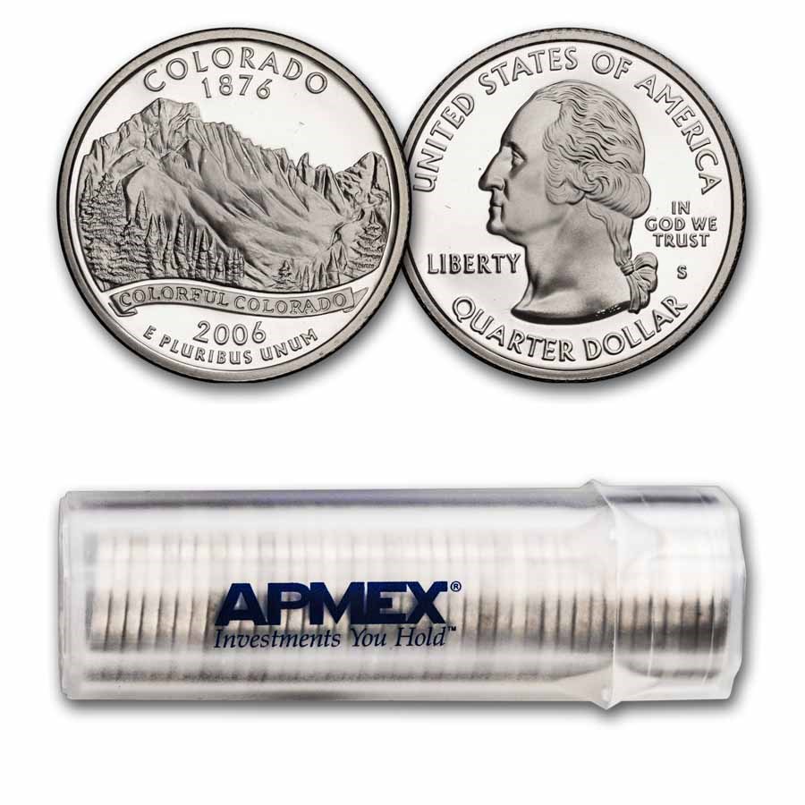 2006-S Colorado State Quarter Gem Proof 40-Coin Roll