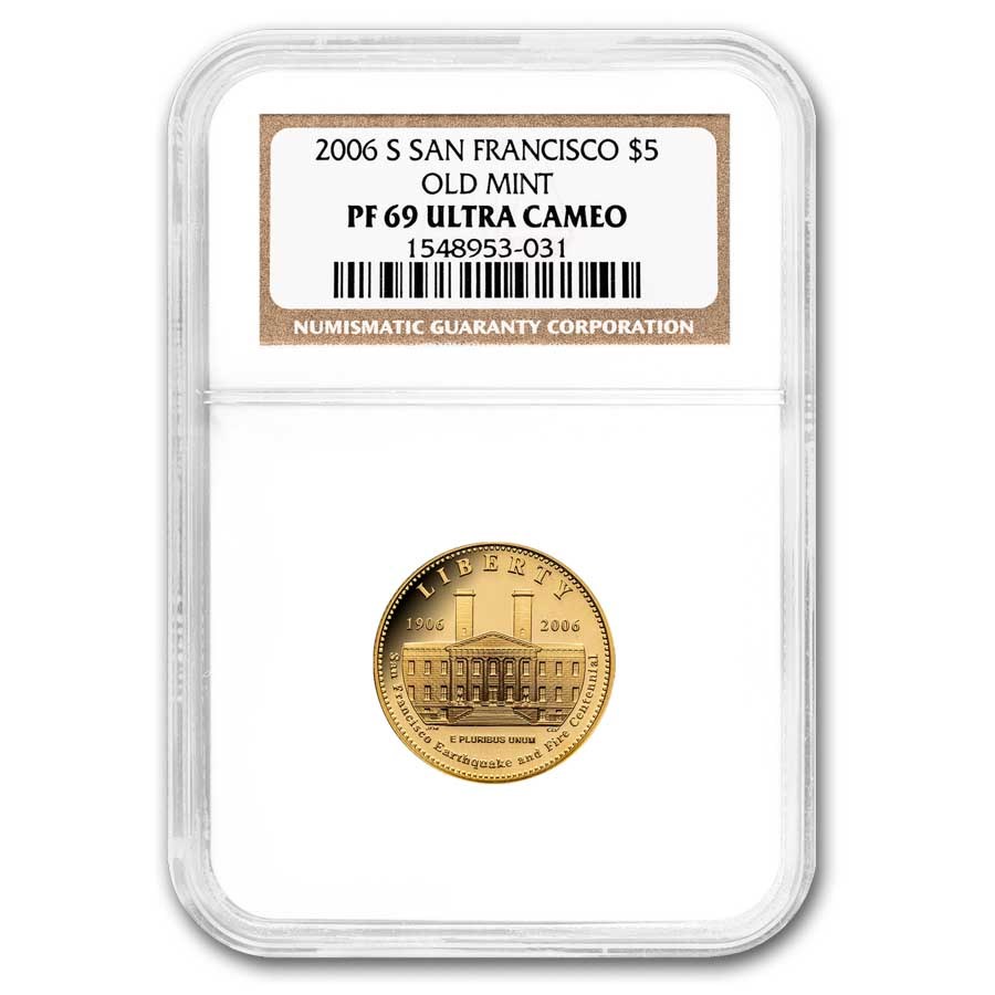 2006-S Gold $5 Commem San Francisco Old Mint PF-69 NGC