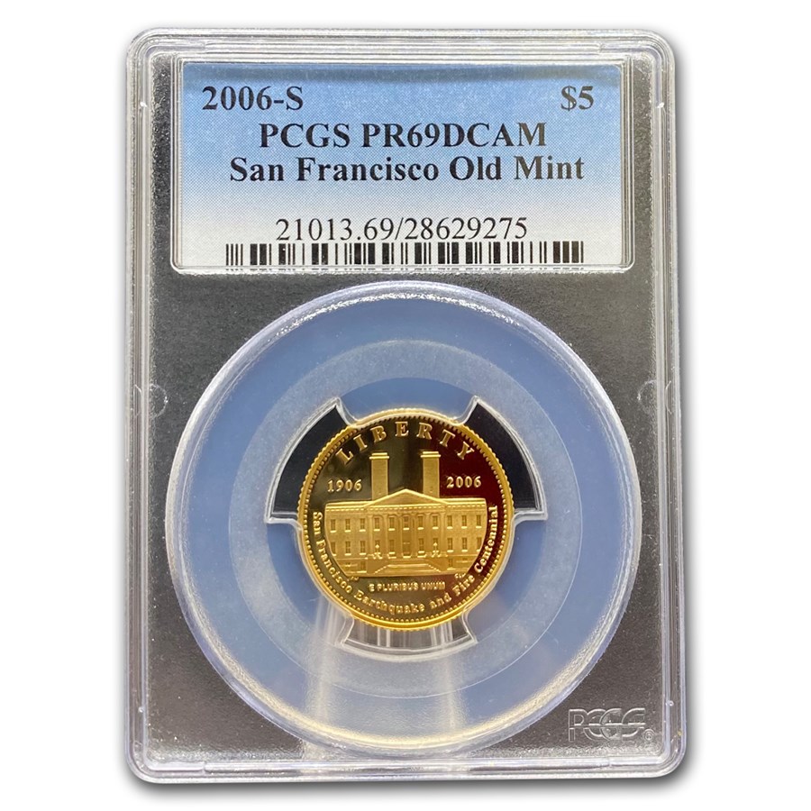 2006-S Gold $5 Commem San Francisco Old Mint PR-69 DCAM PCGS
