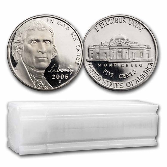 2006-S Jefferson Nickel 40-Coin Roll Proof