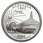 2006-S Nebraska State Quarter Gem Proof 40-Coin Roll (Silver)