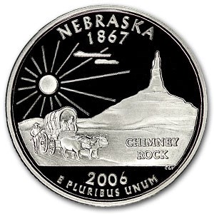 2006-S Nebraska State Quarter Gem Proof 2006-S Nebraska State Quarter Gem Proof