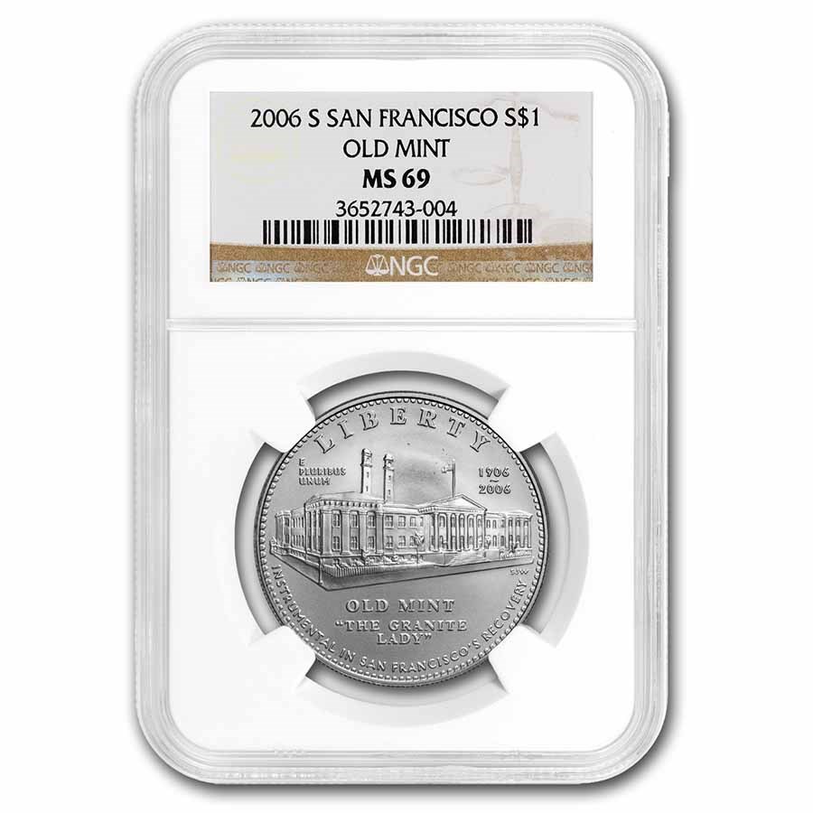 2006-S San Francisco Old Mint $1 Silver Commem MS-69 NGC