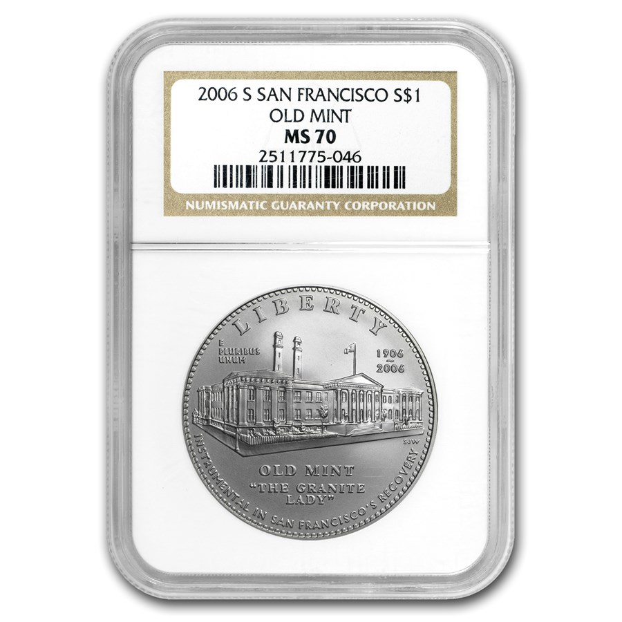 2006-S San Francisco Old Mint $1 Silver Commem MS-70 NGC