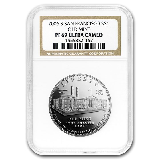 2006-S San Francisco Old Mint $1 Silver Commem PF-69 NGC 2006-S San Francisco Old Mint $1 Silver Commem PF-69 NGC