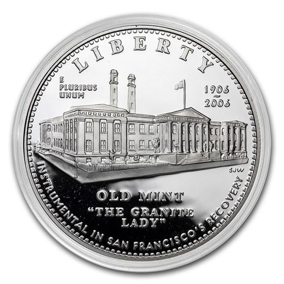 2006-S San Francisco Old Mint $1 Silver Commem Prf (Capsule Only) 2006-S San Francisco Old Mint $1 Silver Commem Prf (Capsule Only)