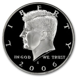 2006-S Silver Kennedy Half Dollar Gem Proof 2006-S Silver Kennedy Half Dollar Gem Proof