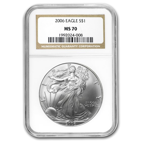 2006 Silver American Eagle MS-70 NGC 2006 Silver American Eagle MS-70 NGC