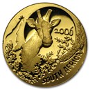 2006 South Africa 1/10 oz Gold Natura Giraffe