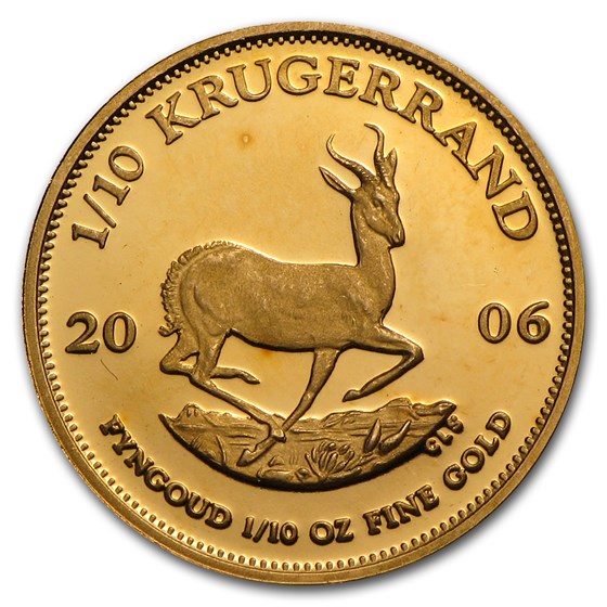 2006 South Africa 1/10 oz Proof Gold Krugerrand 2006 South Africa 1/10 oz Proof Gold Krugerrand